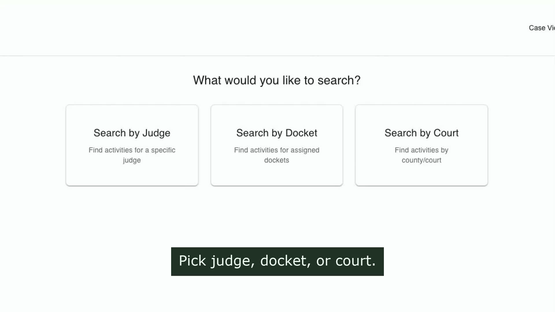 DOCKET2ME docket search showing court activity filters and docket results